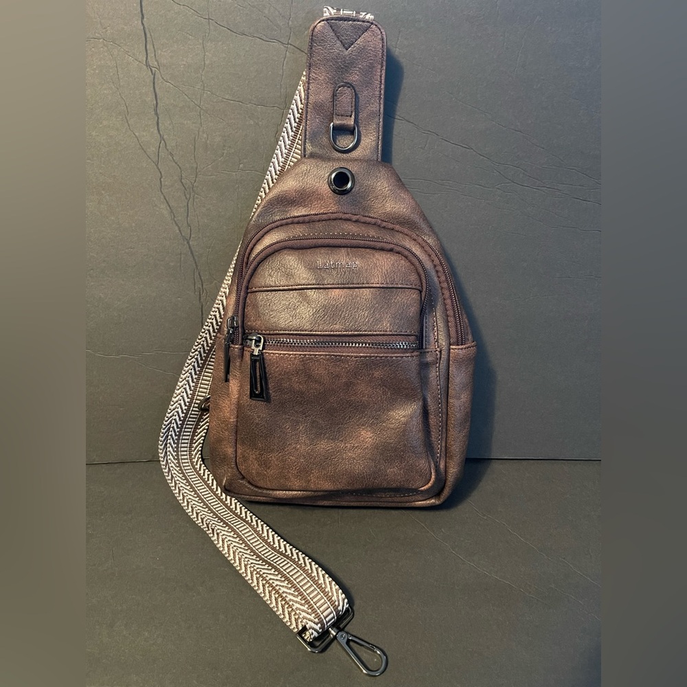 Brown Leather Sling Bag - Picture 7 of 13